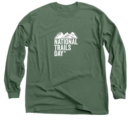 National Trails Day, a Military Green Classic Long Sleeve Tee