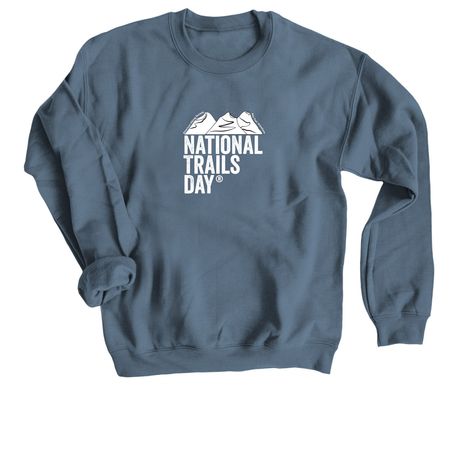National Trails Day, a Indigo Crewneck Sweatshirt
