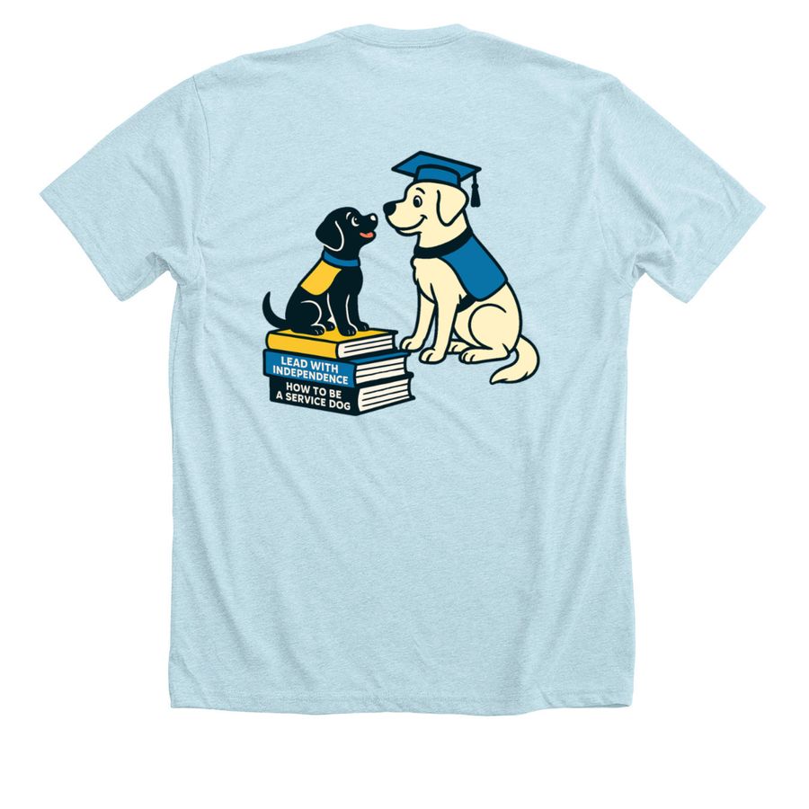 CC-CS Logo and FSD+Grad, a Heather Ice Blue Premium Unisex Tee