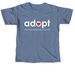 IAP "Adopt" logo with tagline, a Blue Jean Comfort Colors Unisex Tee