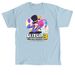 GLITCH! WITH BAB BABMAN SHIRT, a Light Blue Classic Unisex Tee