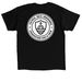 Cornerstone Crew | Built Different, a Black Classic Unisex Tee (back-view)