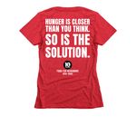 10 Year Anniversary T-Shirts and Sweatshirts, a Red Women's Slim Fit Tee (back-view)
