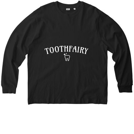 Tooth Fairy, a Black Stanley/Stella Unisex Freestyler Heavyweight Long Sleeve Tee