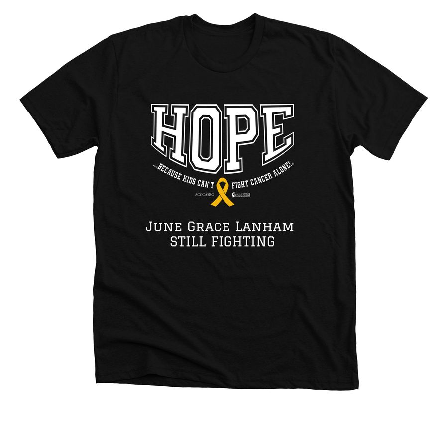 Childhood Cancer Awareness Month 2026, a Solid Black Blend Premium Unisex Tee