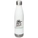 Belted Kingfisher Art Water Bottle, a White Stainless Steel Water Bottle