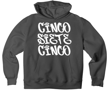 Cinco Siete Cinco NM, a Asphalt Premium Heavyweight Pullover Hoodie