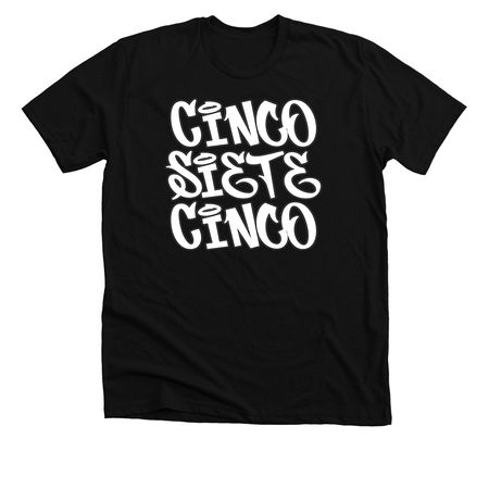 Cinco Siete Cinco NM, a Solid Black Blend Premium Unisex Tee