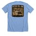 Peters Mill Run Bronco, a Heather Carolina Blue Premium Unisex Tee (back-view)