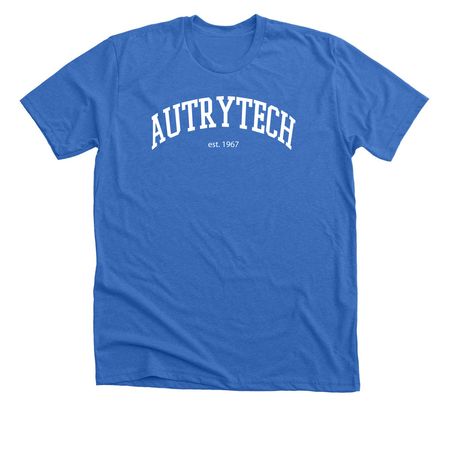 Established 1967 - White, a Heather True Royal Premium Unisex Tee