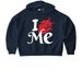 I Love ME Tee2, a French Navy Stanley/Stella Women?s Stella Nora Pullover Hoodie