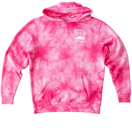 Learning Among the Oaks Tie Dye, a Pink Youth Tie Dye Pullover Hoodie