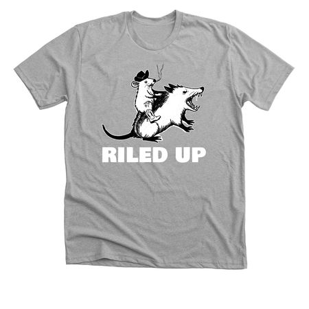 GETTING RILED UP., a Athletic Heather Premium Unisex Tee