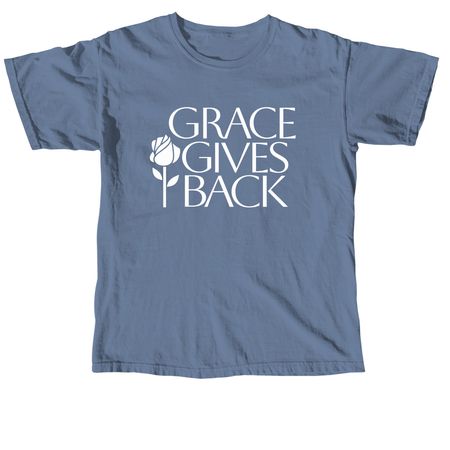 Grace Gives Back, a Blue Jean Comfort Colors Unisex Tee