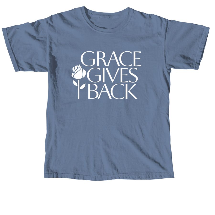 Grace Gives Back, a Blue Jean Comfort Colors Unisex Tee