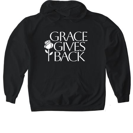 Grace Gives Back, a Black Gildan Softstyle Pullover Hoodie
