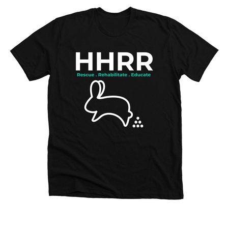 HHRR Logo Shirt, a Solid Black Blend Premium Unisex Tee
