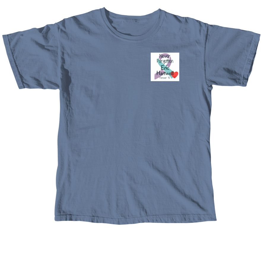 AFSP Team Pack of Badgers, a Blue Jean Comfort Colors Unisex Tee