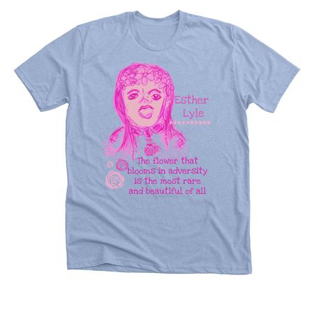 Remembering Esther, a Heather Baby Blue Premium Unisex Tee