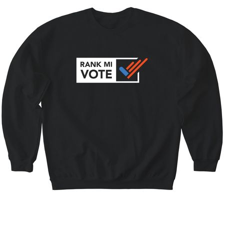 Standard Example Ballot, a Black Softstyle Crewneck Sweatshirt