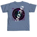 Cipher Race team merch, a Blue Jean Comfort Colors Unisex Tee (back-view)