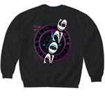 Cipher Race team merch, a Black Softstyle Crewneck Sweatshirt (back-view)