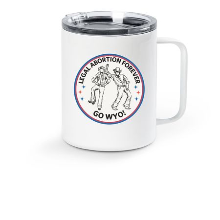 I'll drink to that!, a White Stainless Steel Travel Mug
