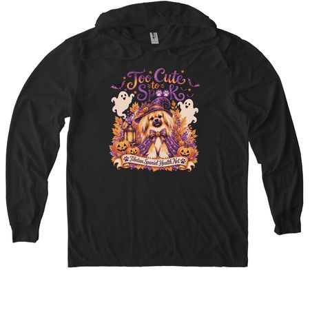 It's a Tibbie Halloween, a Space Black Allmade Eco Triblend Hoodie Tee
