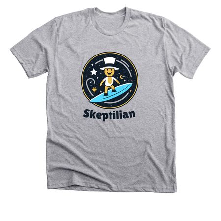 Skeptilian, a Athletic Heather Premium Unisex Tee