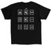 2026 Camp Stamps, a Black Classic Unisex Tee (back-view)