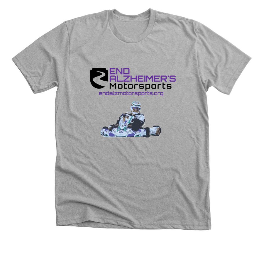 End Alzheimer's Motorsports, a Athletic Heather Premium Unisex Tee