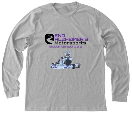 End Alzheimer's Motorsports, a Athletic Heather Premium Long Sleeve Tee