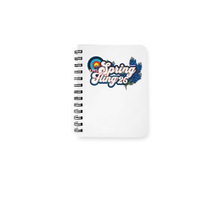 KMS Spring Fling Notebook 2065, a White Spiral Notebook