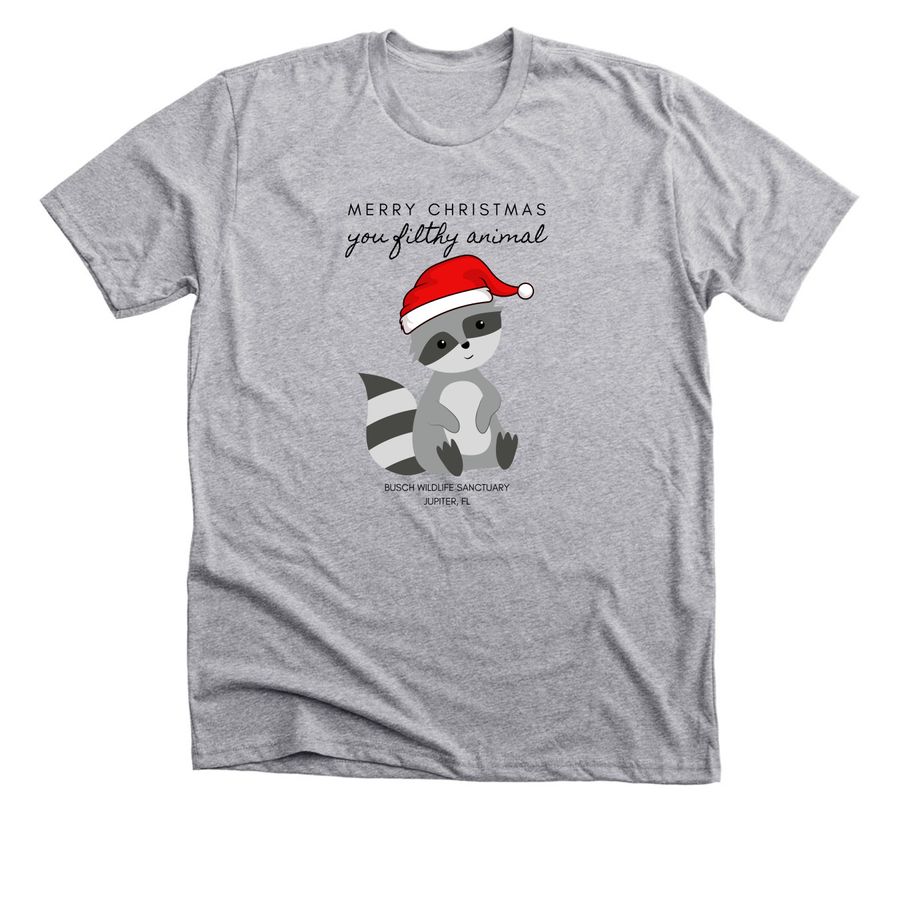 Merry Christmas Filthy Animal Unisex Tee (Grey) Merry Christmas Filthy Animal Unisex Tee (Grey)