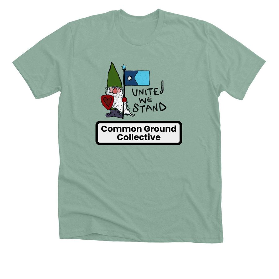 United We Stand, a Heather Dusty Blue Premium Unisex Tee