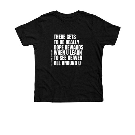 Dope Rewards, a Black Heather Premium Youth Tee