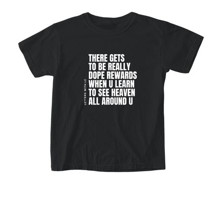 Dope Rewards, a Black Comfort Colors Youth Tee