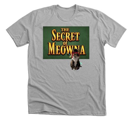 The Secret of Meowna, a Athletic Heather Premium Unisex Tee