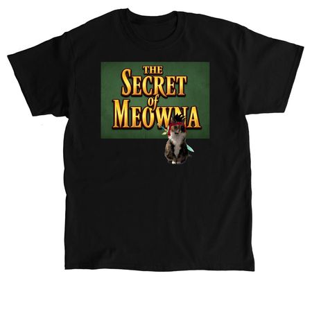 The Secret of Meowna, a Black Classic Unisex Tee