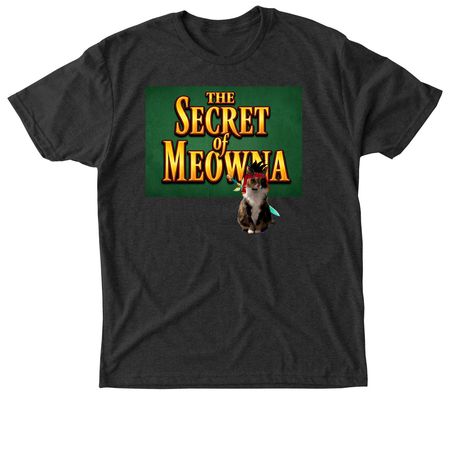 The Secret of Meowna, a Vintage Black Triblend Unisex Tee