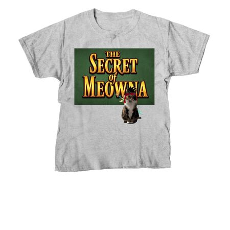 The Secret of Meowna, a Sport Grey Youth Unisex Tee