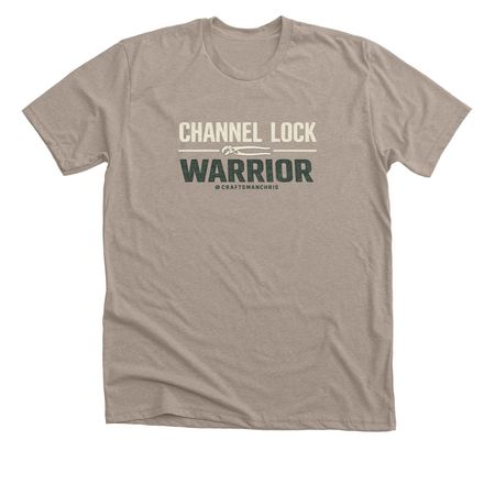 Channel Lock Warrior, a Heather Stone Premium Unisex Tee