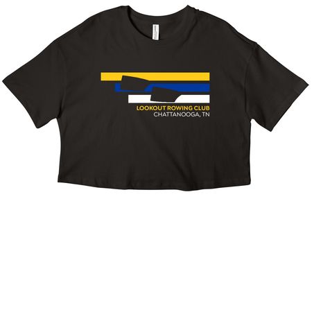 TRICOLOR LRC TOPS, a Black Women?s Cropped Cotton Tee
