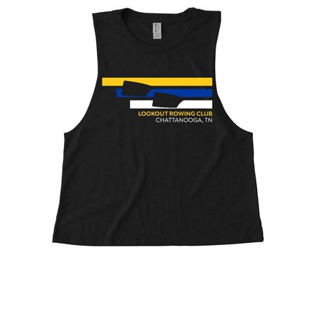 TRICOLOR LRC TOPS, a Deep Black Allmade Eco Triblend Women?s Muscle Tank