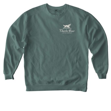 Charlie Bear OG, a Blue Spruce Comfort Colors Crewneck Sweatshirt