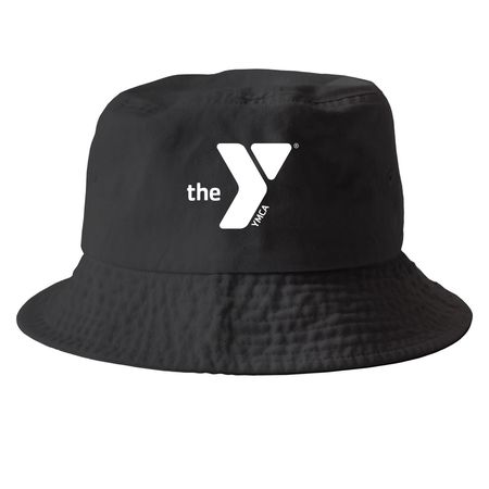 YMCA Bucket Hat, a Black Printed Bucket Hat