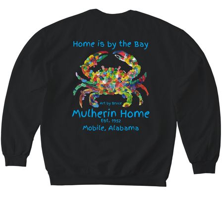 Mulherin Home - Bruce by the Bay, a Black Softstyle Crewneck Sweatshirt
