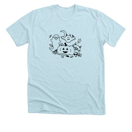 Evening Study Group, a Heather Ice Blue Premium Unisex Tee