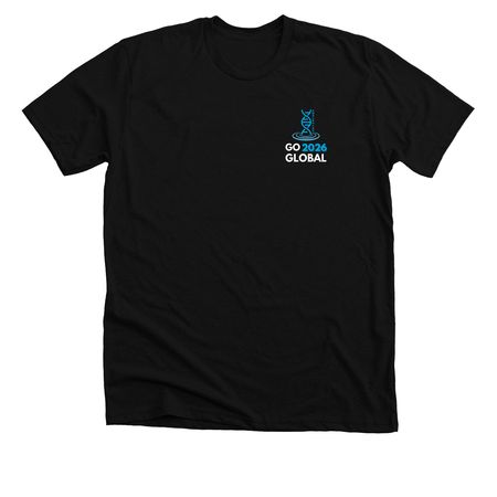 Blue Bird Go 2026 Global ALT, a Solid Black Blend Premium Unisex Tee