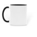 Jawbreaker Coffee Mug, a Black Two-Tone Ceramic Mug (back-view)